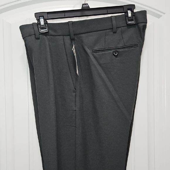 Van Heusen Charcoal Gray Slim Fit Flex 3 Comfort Dress Pants - Picture 7 of 11